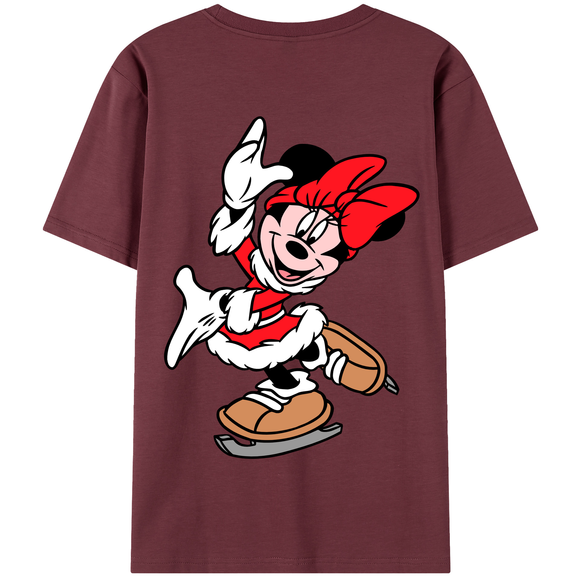 （画像用） ミッキーマウス Mickey Mouse 綿100％半袖Tシャツ（背面プリント）